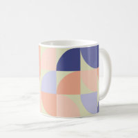 Geometric Graphic Design Shapes | Purple and Coral