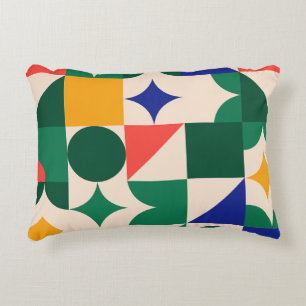 Geometric Graphics Brushed Polyester Decorative Cushion