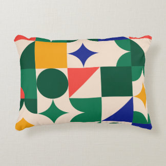 Geometric Graphics Brushed Polyester Decorative Cushion