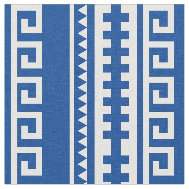 Geometric Greek Style Pattern Fabric (Close Up)