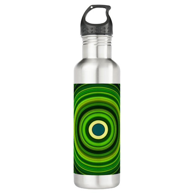 Geometric Green Mandala Design-64055 710 Ml Water Bottle (Front)