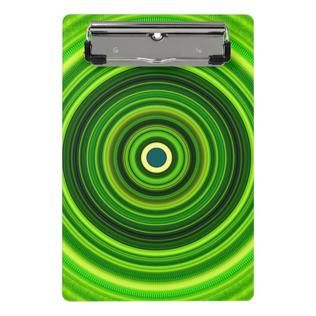 Geometric Green Mandala Design-64055 Mini Clipboard (Front)