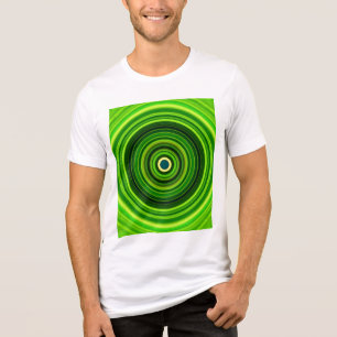Geometric Green Mandala Design-64055 Tri-Blend Shirt