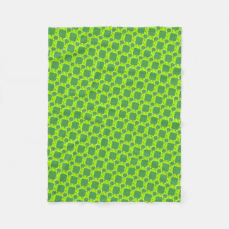 Geometric Green Pattern Towel Fleece Blanket