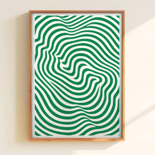 Geometric Green Print Minimalist Line Art Printabl