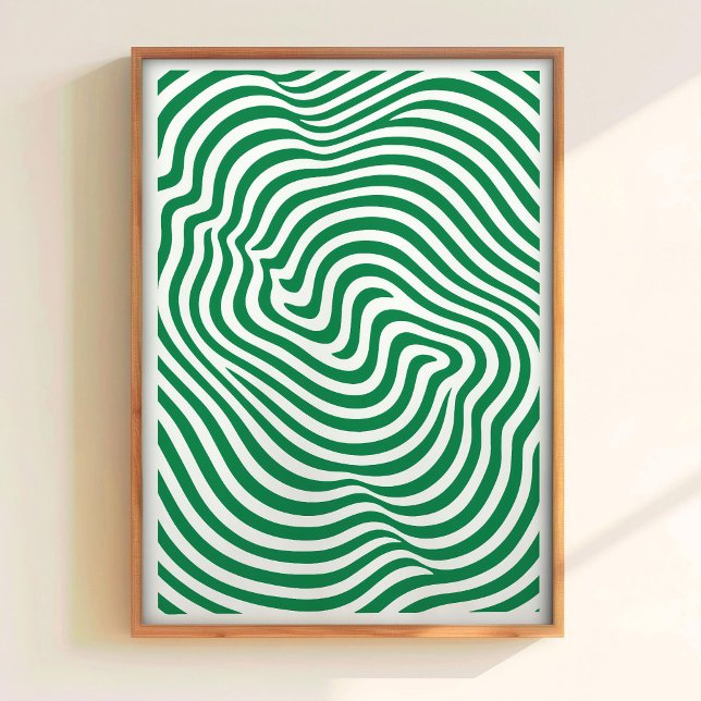 Geometric Green Print Minimalist Line Art Printabl (Creator Uploaded)