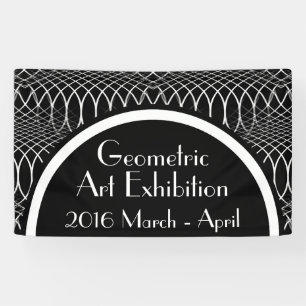 Geometric Grid black & white + your ideas Banner