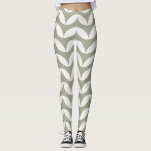 Geometric half circle modern design leggings