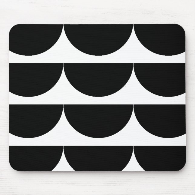 Geometric Half Circle Mouse Pad (Front)