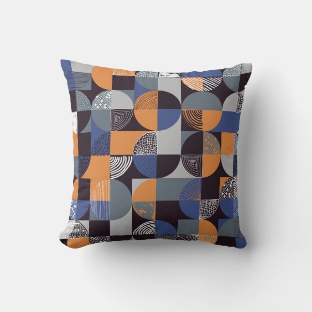 Geometric Handdrawn: Creative Seamless Doodles. Cushion (Front)
