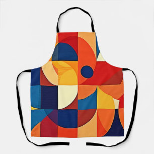 Geometric Harmony: Artful Design Apron