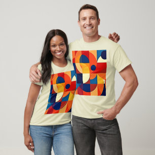 Geometric Harmony: Artful Design T-Shirt