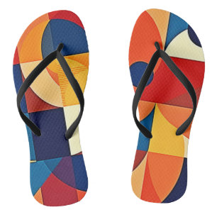 Geometric Harmony: Artful Design Thongs
