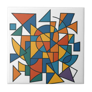 Geometric Harmony Ceramic Tile