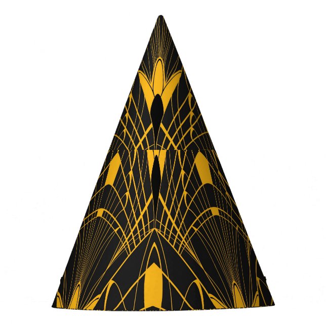 Geometric Harmony: Digital Ornament Design Party Hat (Front)