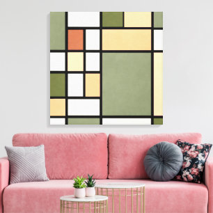 Geometric Harmony – Earth Zen Canvas Print