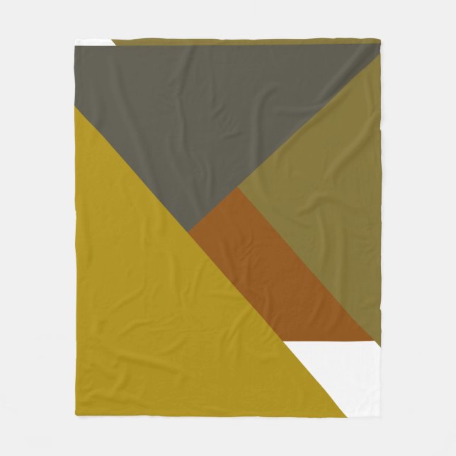 Geometric Harmony Fleece Blanket (Front)