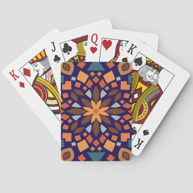 Geometric Harmony Playing Cards (Back)