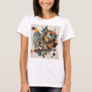 "Geometric Harmony: The Dance of Shapes and Colour T-Shirt