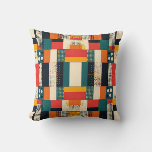 Geometric Harmony Urban Mosaic Cushion