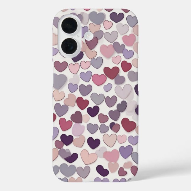 Geometric Heart Pattern Case-Mate iPhone Case (Back)