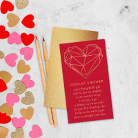 Geometric Heart Valentine's Day Bridal Shower