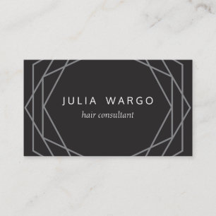 Geometric Hexagon Business Card