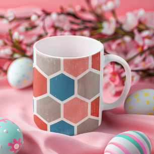Geometric Hexagon Shapes Coffee Mug