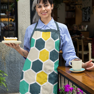 Geometric Hexagonal Apron