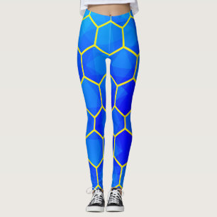 Geometric Hexagonal Seamless Pattern Leggings