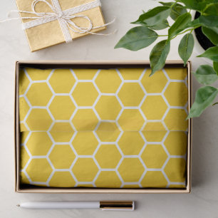 Geometric Honeycomb Lattice Pattern Tissue Paper