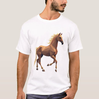 geometric horse T-shirt