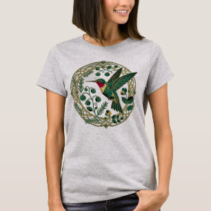 Geometric Hummingbird Filigree Kitchen Garden T-Shirt