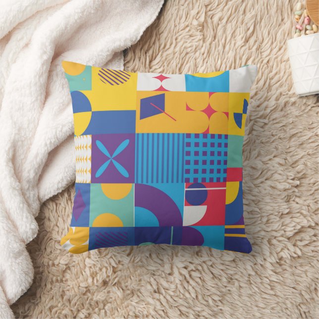 Geometric in square orientation abstract cushion (Blanket)