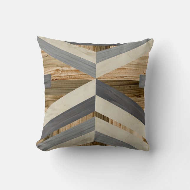 Geometric Inlay Cushion (Front)