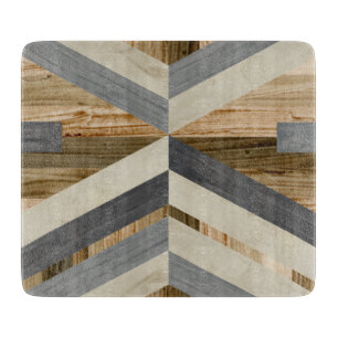 Geometric Inlay Cutting Board