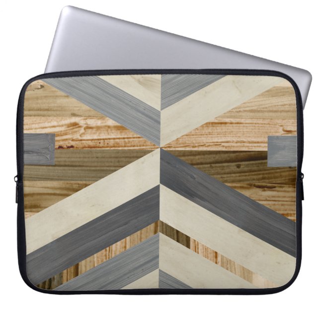 Geometric Inlay Laptop Sleeve (Front)