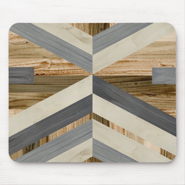 Geometric Inlay Mouse Pad (Front)