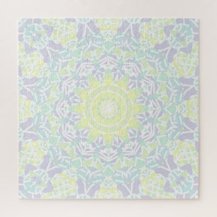 Geometric Intricate Colourful Boho Hippie Mandala  Jigsaw Puzzle