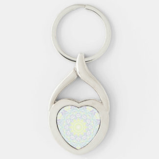 Geometric Intricate Colourful Boho Hippie Mandala  Key Ring