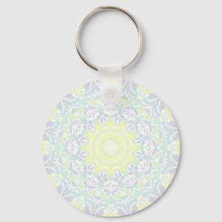Geometric Intricate Colourful Boho Hippie Mandala  Key Ring