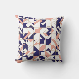 Geometric intricate, vintage modern, seamless patt cushion
