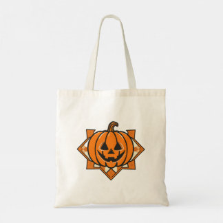 Geometric Jack‑O’‑Lantern Halloween  Tote Bag