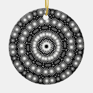 Geometric Kaleidoscope 02 Ceramic Tree Decoration