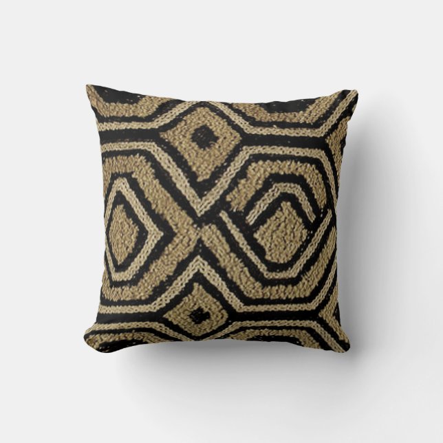 Geometric Kuba Cloth  Cushion (Front)