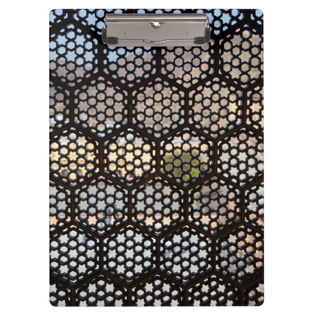 Geometric Lattice window, India Clipboard (Front)