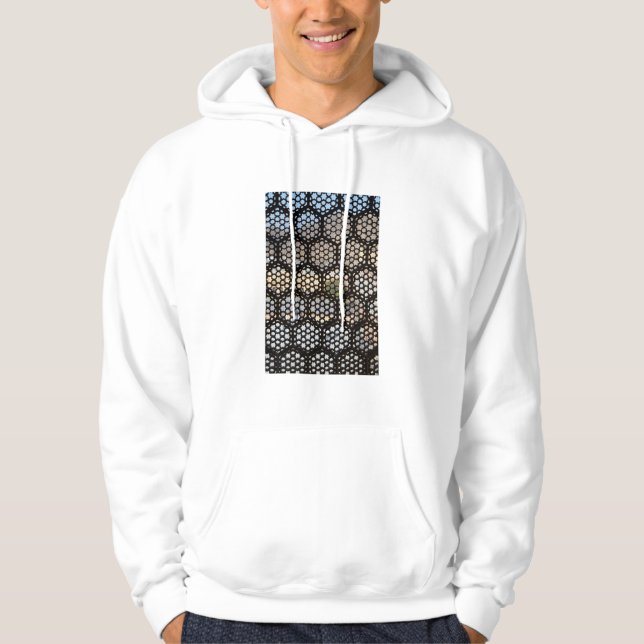 Geometric Lattice window, India Hoodie (Front)