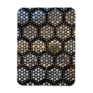 Geometric Lattice window, India Magnet