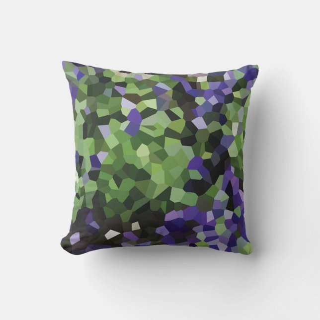 Geometric Lavender Crystal Cushion (Front)