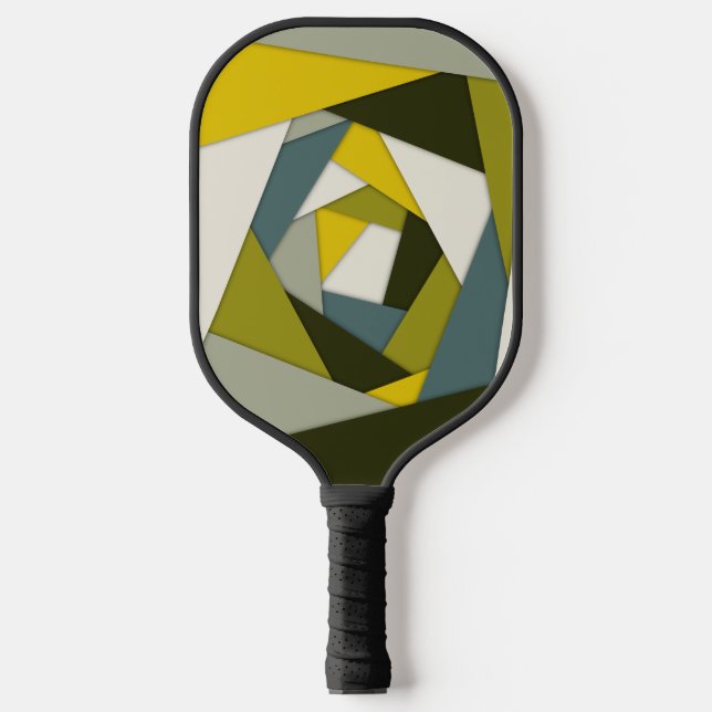 Geometric Layers Pickleball Paddle (Front)